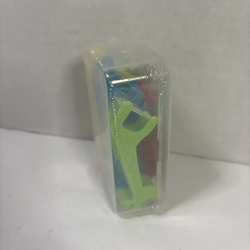 PureDental 40 Kids Floss Picks Animal Shapes Colorful Travel Case New Sealed